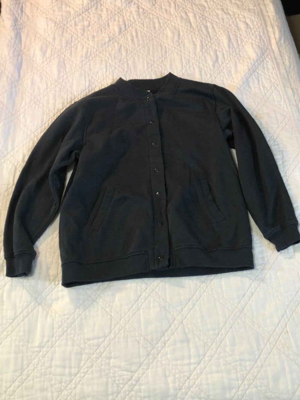 Blair Black Bomber Jacket, Size Medium